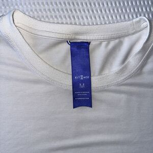 Kit and Ace Blue Crew Neck Short Sleeve Tee Shirt Mens Size M White